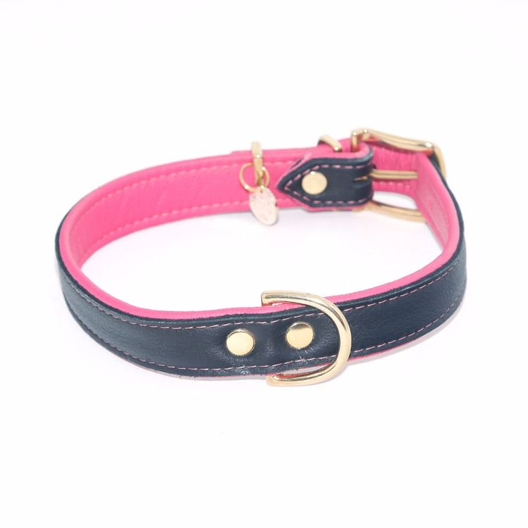 Jokkmokk Hundhalsband - Rosa Älgskinn