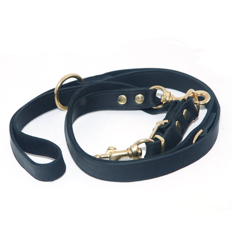 LA Leash Adjustable - Black Brass
