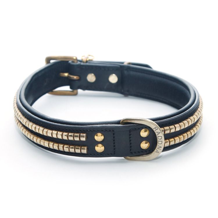 Överkalix Hundhalsband - Black Brass