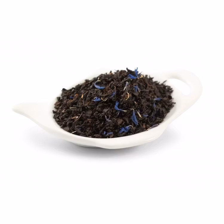 Te Svart Earl Grey blå blommor lösvikt, 100g.