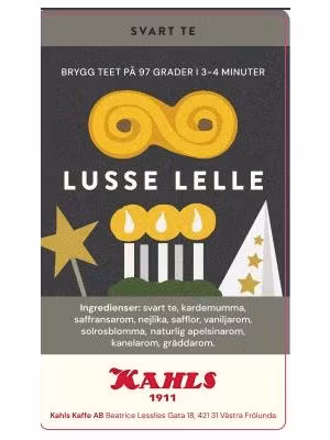 Te Svart Lusse Lelle lösvikt, 100g