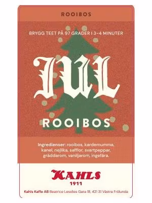 Te Rooibos Julte Kahls lösvikt, 100g