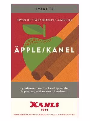 Te Svart Julte Äpple och Kanel lösvikt, 100g
