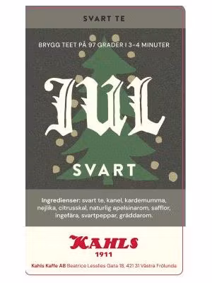 Te Svart Julte Kahls lösvikt 100g