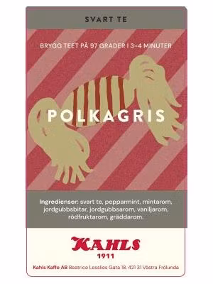 Te Svart Polkagris lösvikt, 100g