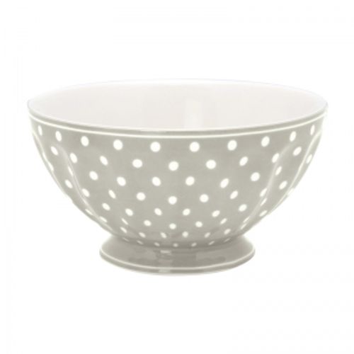 Greengate French Bowl Xlarge Spot Grey