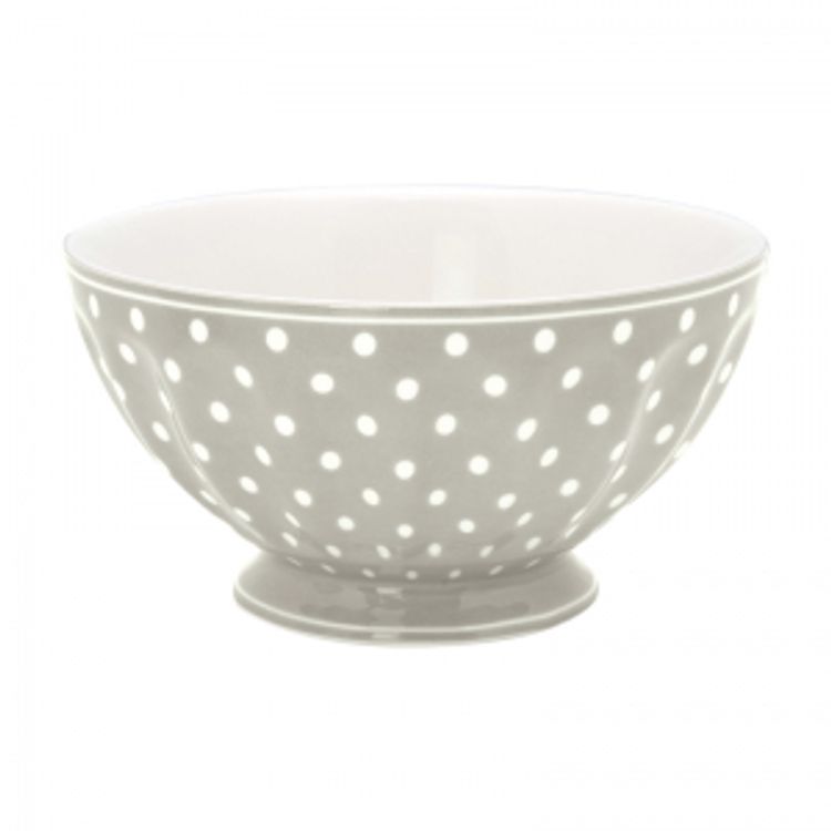 Greengate French Bowl Xlarge Spot Grey