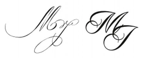 Monogram till egen stämpel