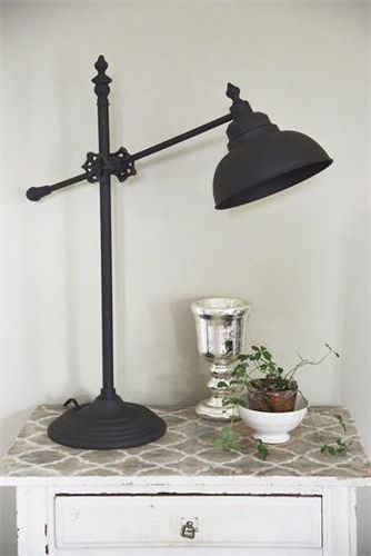 JDL Bordslampa antik svart