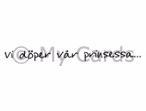 Vi döper vår prinsessa...