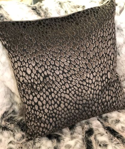 Kudde Cheetah dark taupe