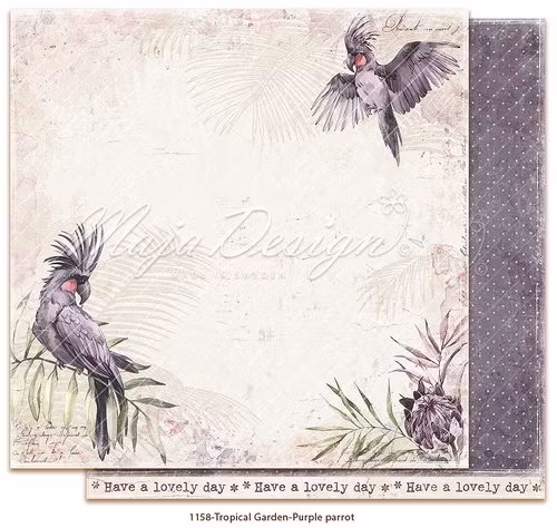 Maja Design Tropical Garden Purple Parrot