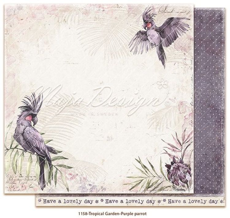 Maja Design Tropical Garden Purple Parrot