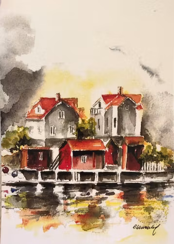 Akvarellkort