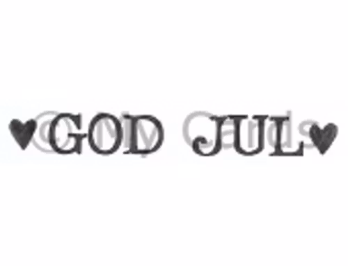 God jul med hjärtan