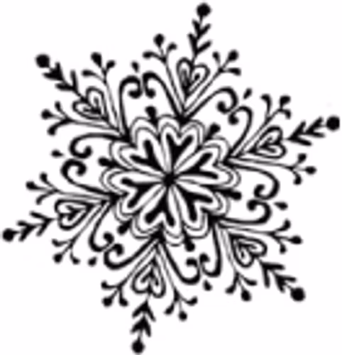 Snöflinga stor