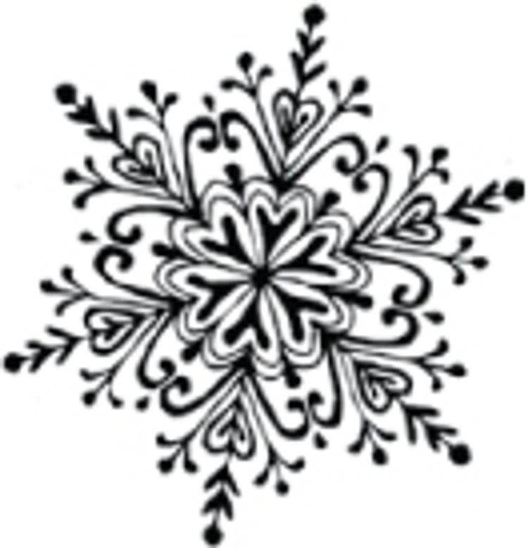 Snöflinga stor