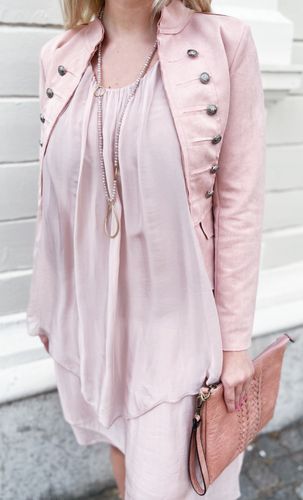 Silkesklänning rosa
