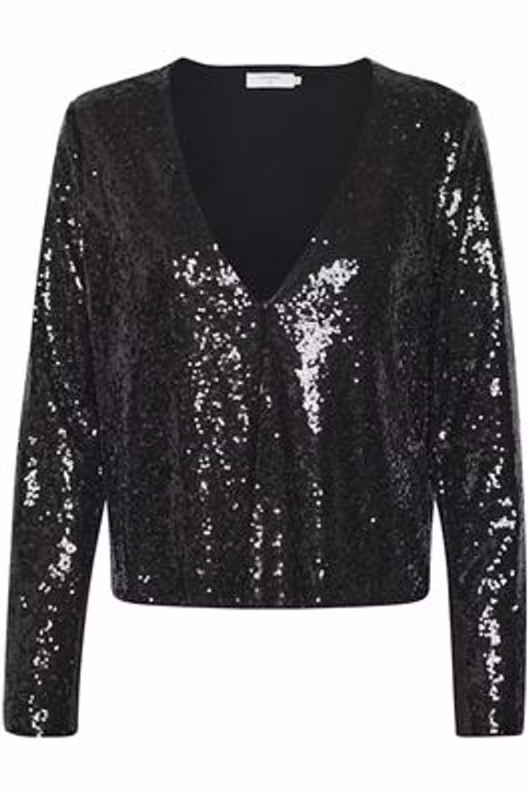 Cream Cupid Sequin Blazer