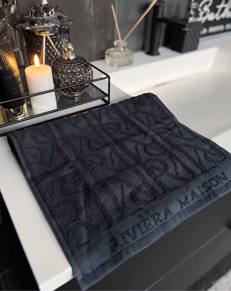 Riviera Maison Handduk svart