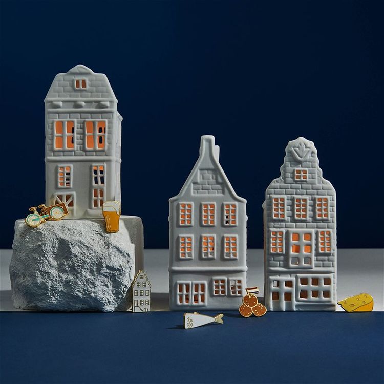 Ljuslykta Canal House Amsterdam tealight house 6 gable