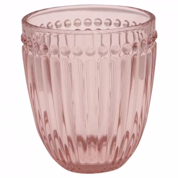 Greengate Water glass Alice pale pink