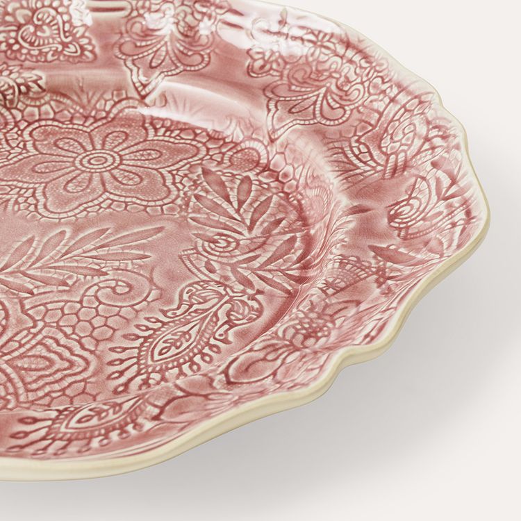 Sthål Large Round Dish Old Rose