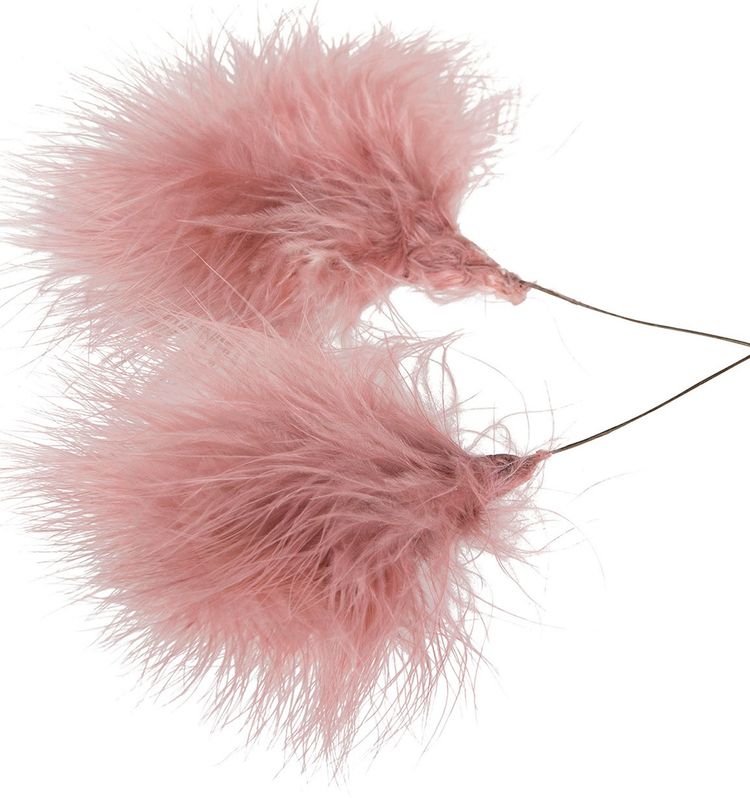 Fjäderpuff rosa