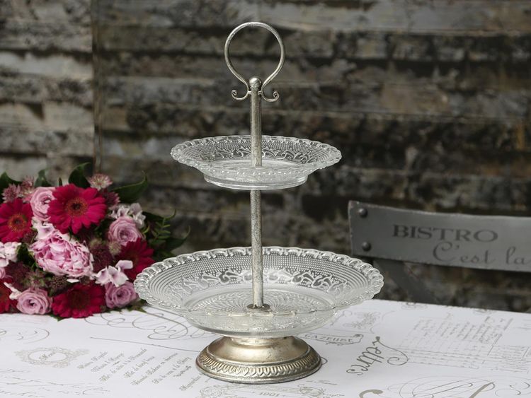 Våningsfat Etagere glas