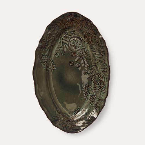 Sthål Small Oval Serving Dish Fig