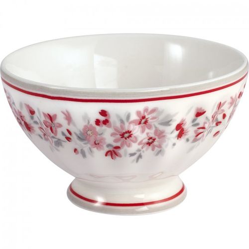 Greengate French Bowl medium Emberly white