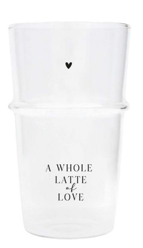 BC Collection latte glas A whole latte of love