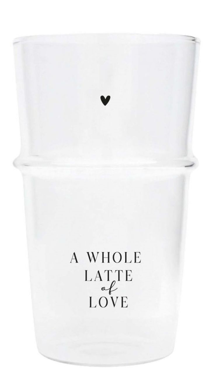 BC Collection latte glas A whole latte of love