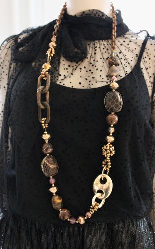 Halsband brunt