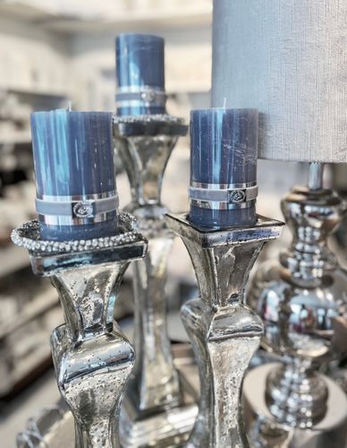 Lene Bjerre candle medium blue