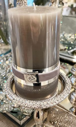 Lene Bjerre candle silver grey