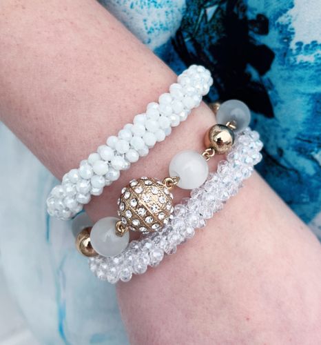 Armband Diana vit