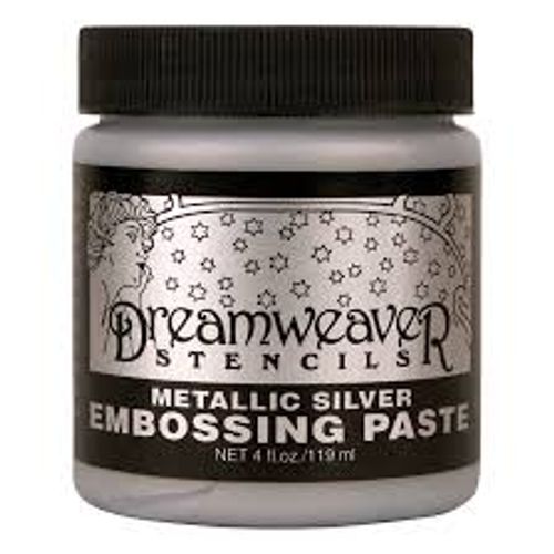Dreamweaver embossing paste metallic silver