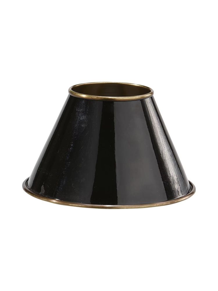 Lampskärm metall svart