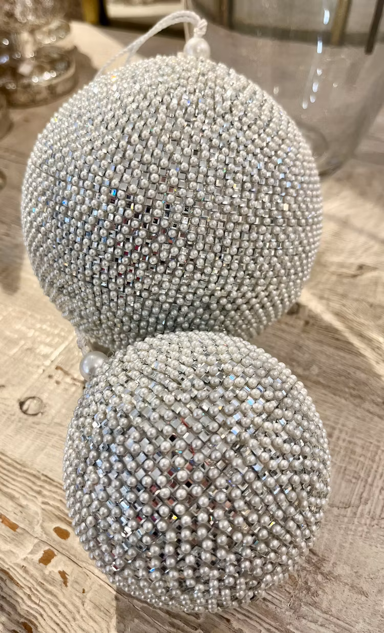 Julkula disco med pärlor