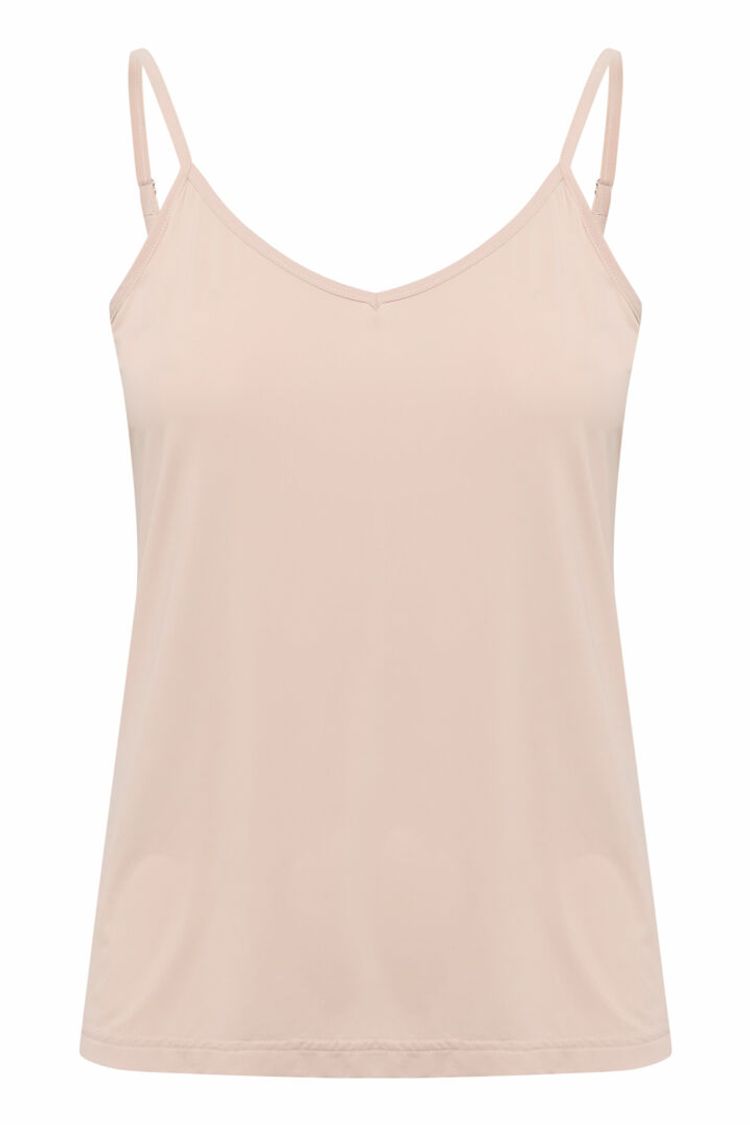 Cream Lissandra sliptop linne nude