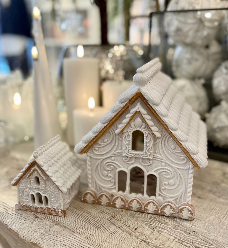 Pepparkakshus vitt mindre
