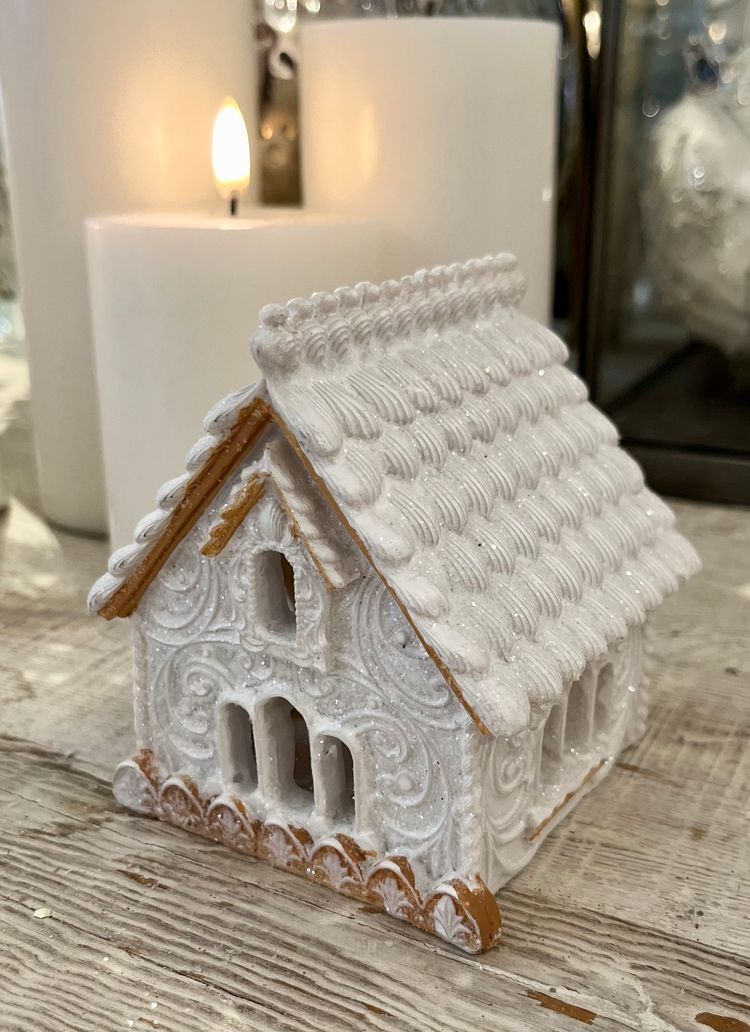 Pepparkakshus vitt mindre