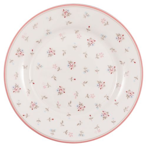 Greengate plate Junia white