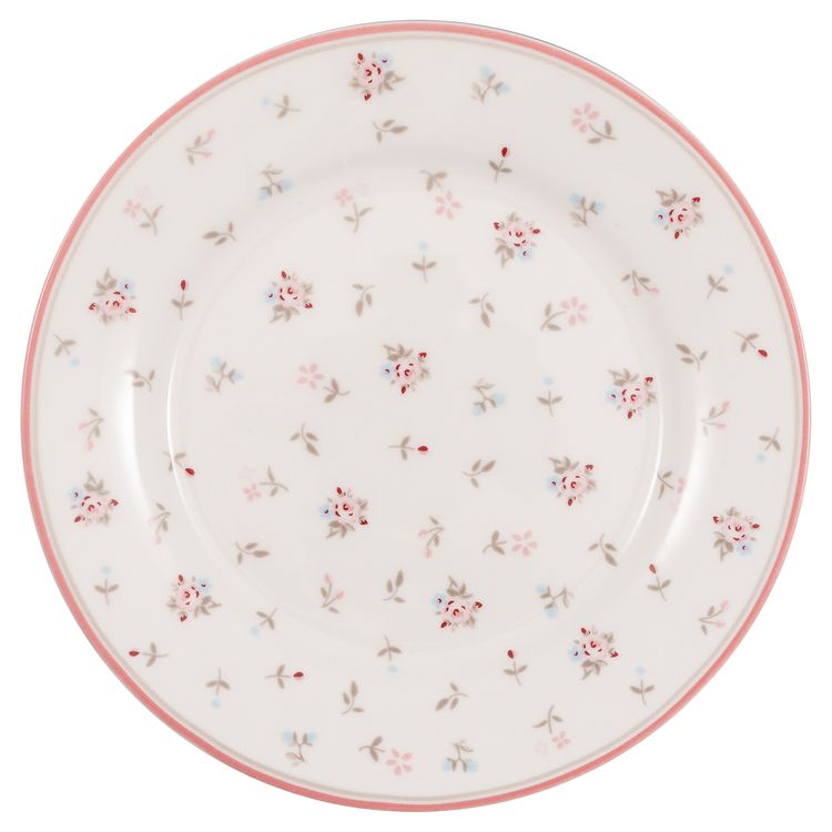 Greengate plate Junia white