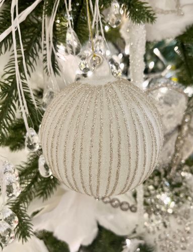 Julkula frostad ribbad med champagne mindre