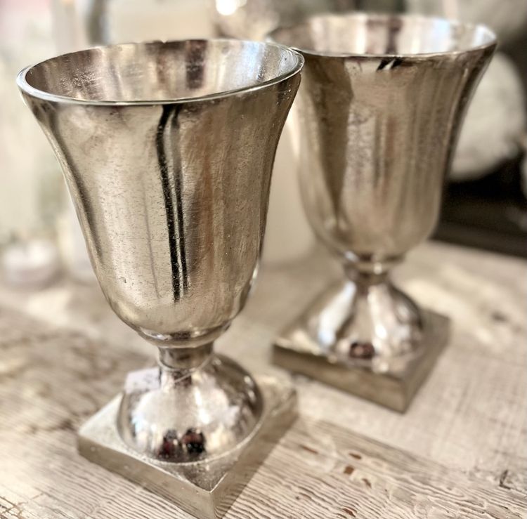 Pokalkruka råaluminium silver