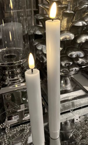 Batteriljus kronljus med smält stearin