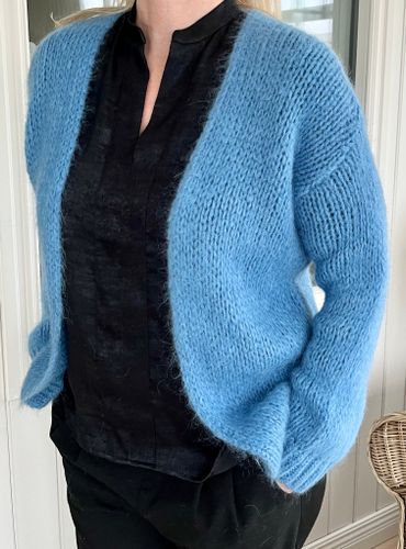 Cardigan jeansblå