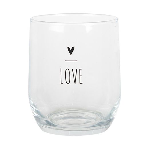 Water glass LOVE